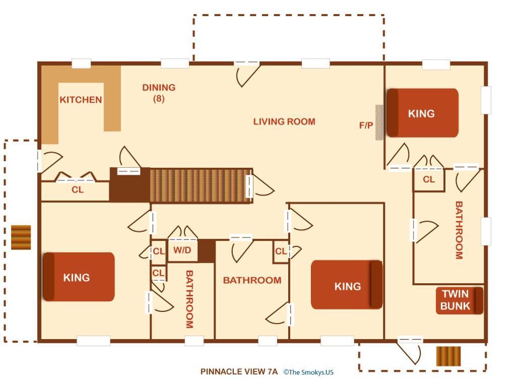 Pinnacle View 7A Pigeon Forge Bagian luar foto